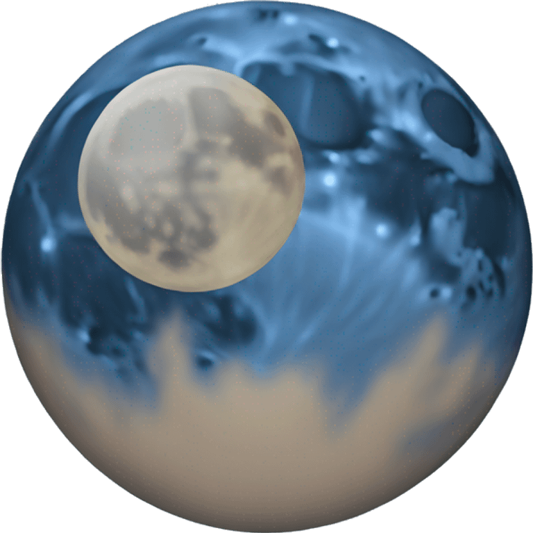 Blue moon emoji