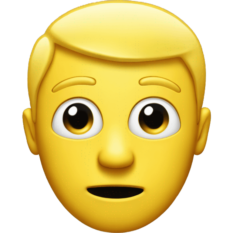 generic yellow man emoji with mind blown by a tiny computer inside of his head emoji