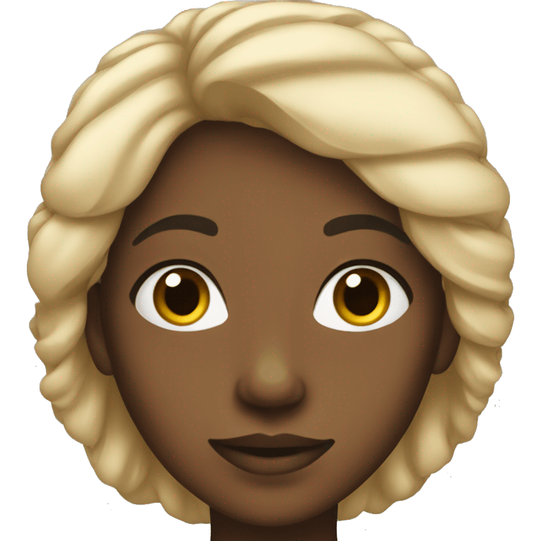 A black teen Girl  emoji