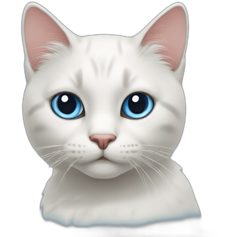 cat blue emoji