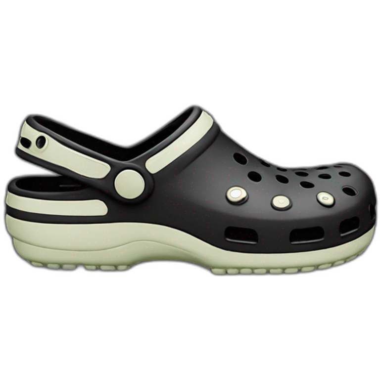 crocs-black emoji