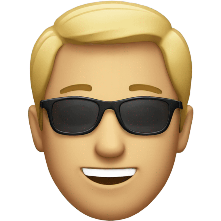 smiling guy in sunglasses emoji