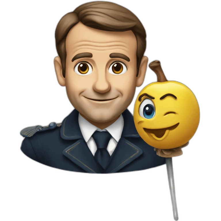 Macron pinocchio emoji