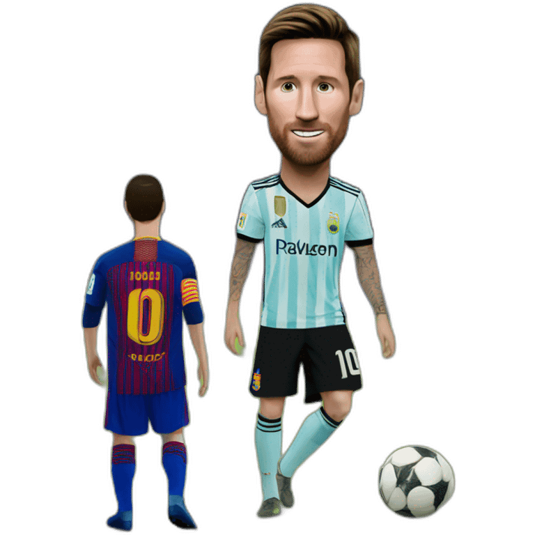 ronaldon on messi emoji