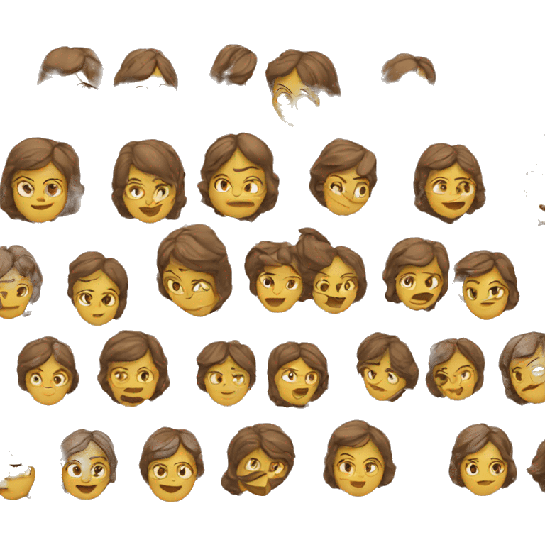 woman in fivety emoji