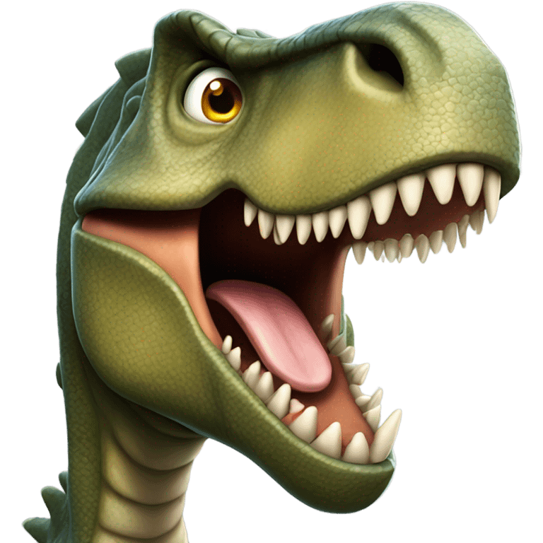 Dinosaur roaring emoji