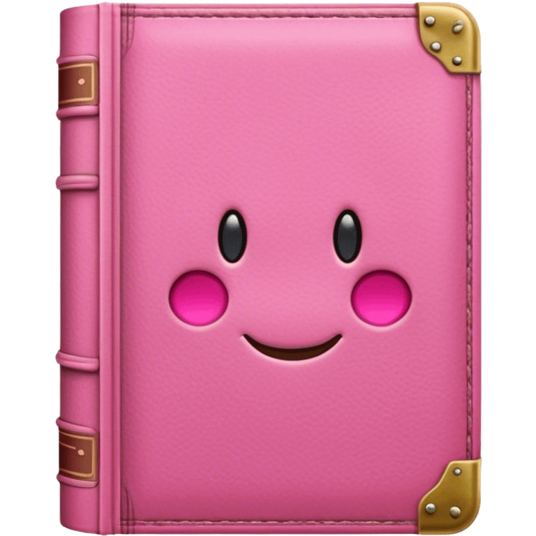 Pink book emoji