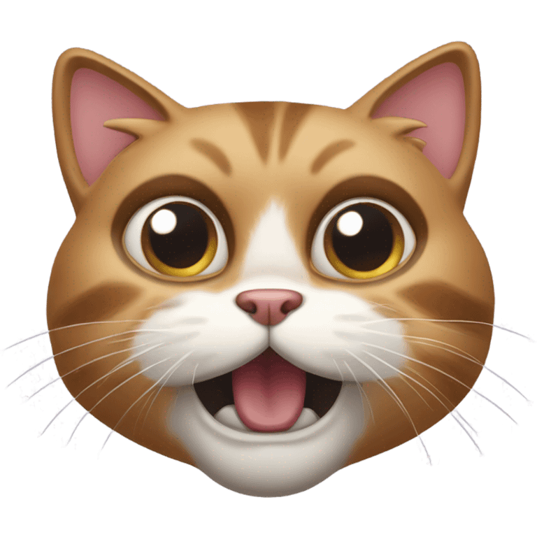 shocked cat extreme emoji