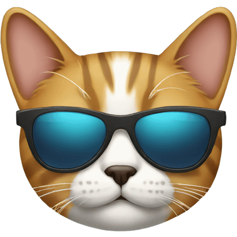 a cat with sunglasses emoji