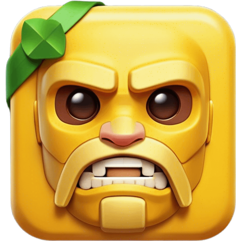 Clash of Clans aesthetic: Cinematic Playful Xbox Memory Card Portrait Emoji, rendered in a 3D vector-style similar to standard emojis with minimal shading and bold, simplified shapes. A compact, distinct form with signature details, softly glowing with a modern gaming energy charm. Simplified yet unmistakably iconic, highly detailed and consistent, glowing with a soft radiance and high shine. Stylized with a touch of next-gen innovation and a soft glowing outline, capturing the essence of a beloved gaming relic with a friendly, playful manner! emoji