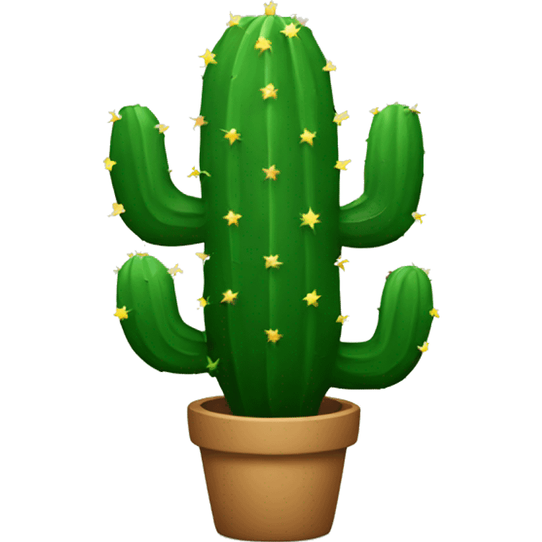 Cactus Christmas tree emoji