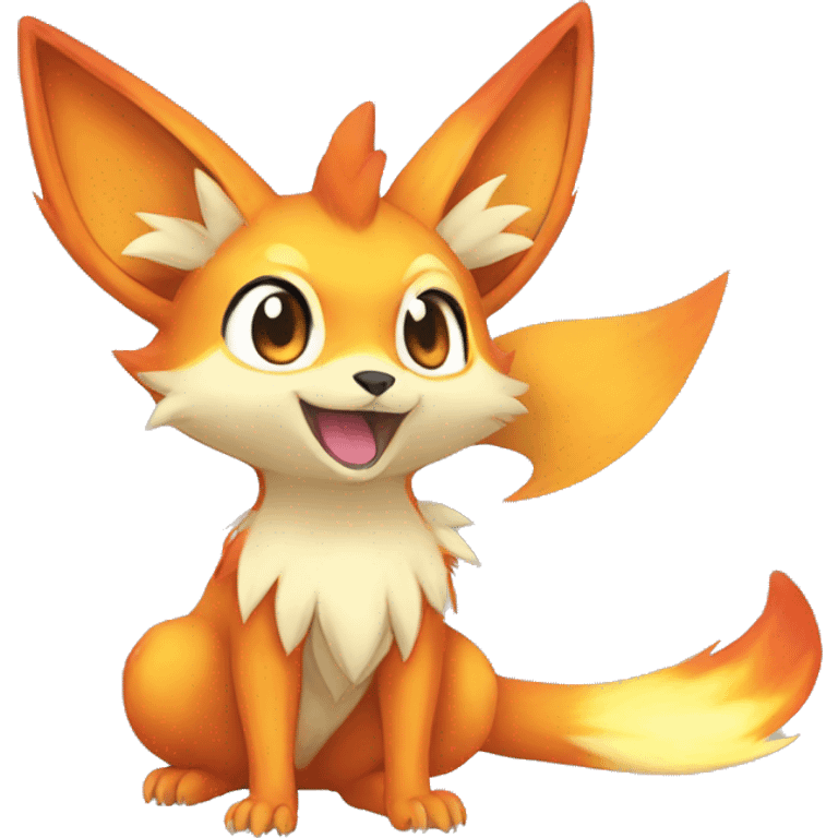  Fennekin-Quilava—Charmander-Fakemon Full body emoji