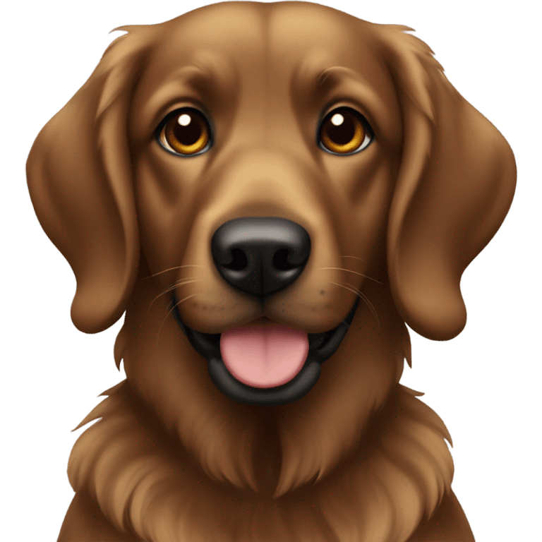 Brown and black retriever  emoji