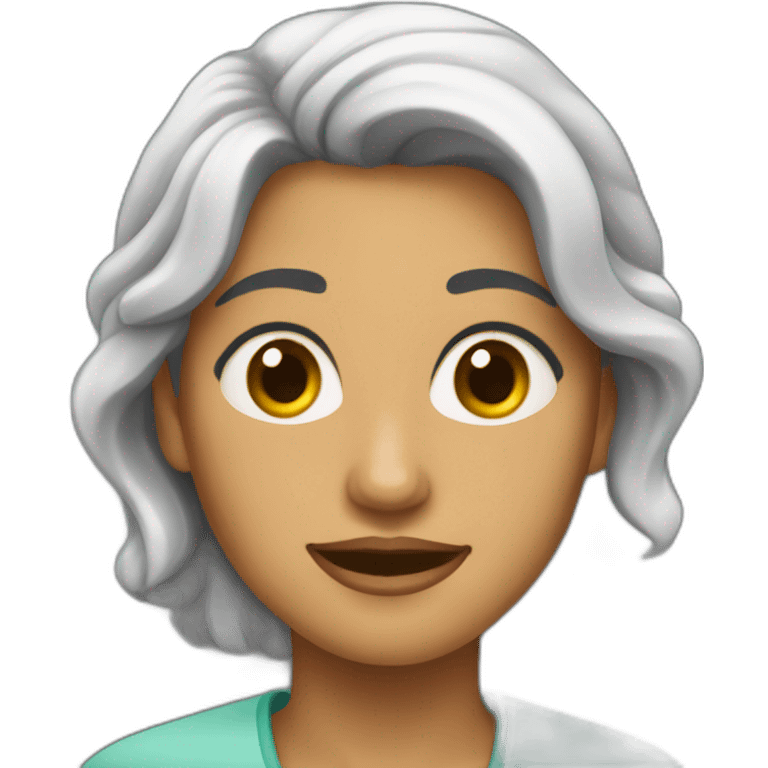 Garota negra psicóloga emoji