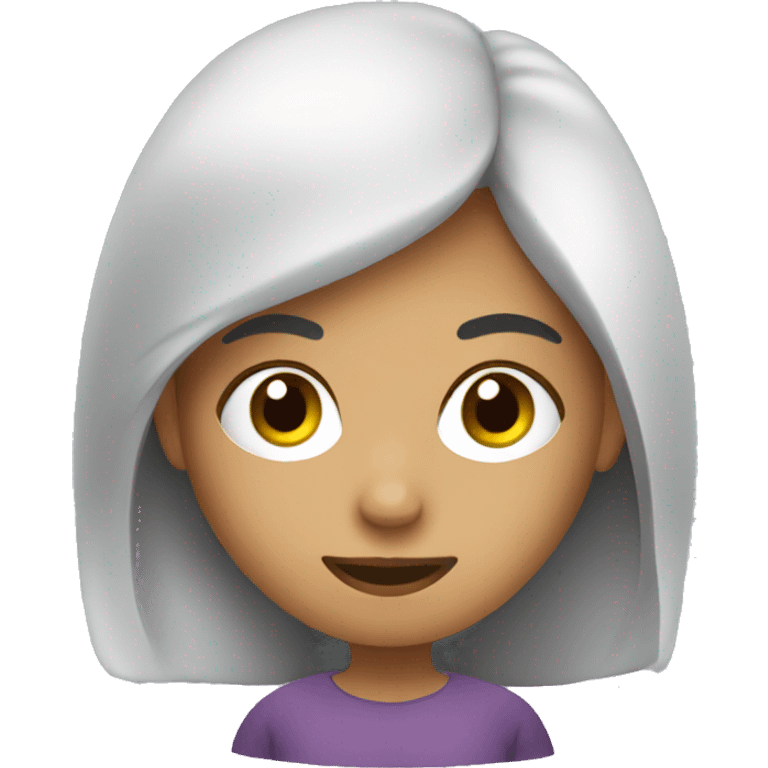 Girl reading e-reader emoji