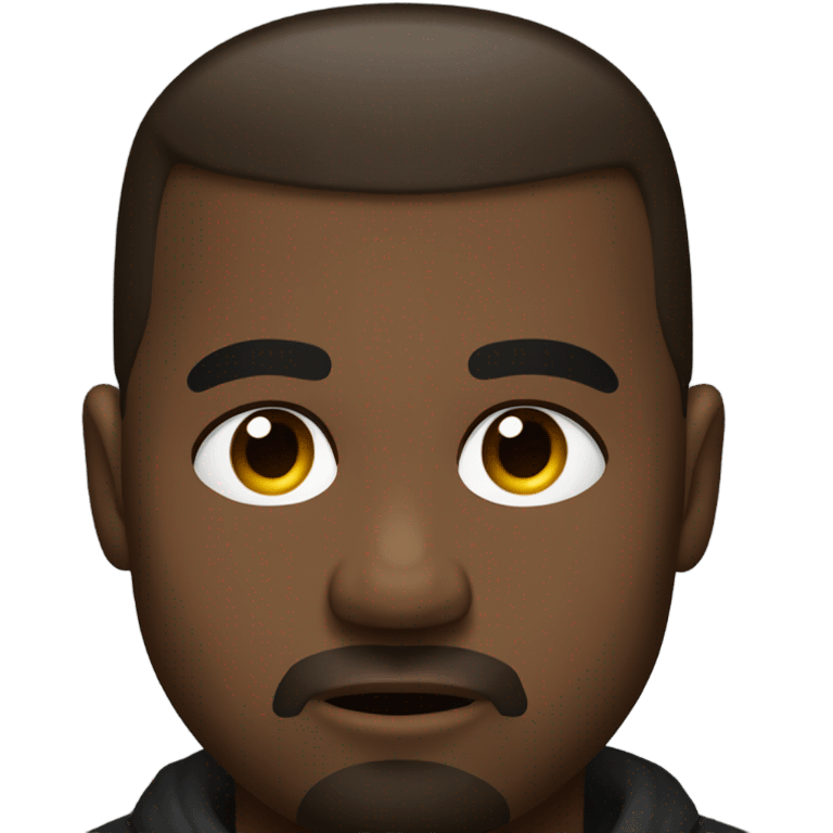 Kanye west with one eyebrow up emoji