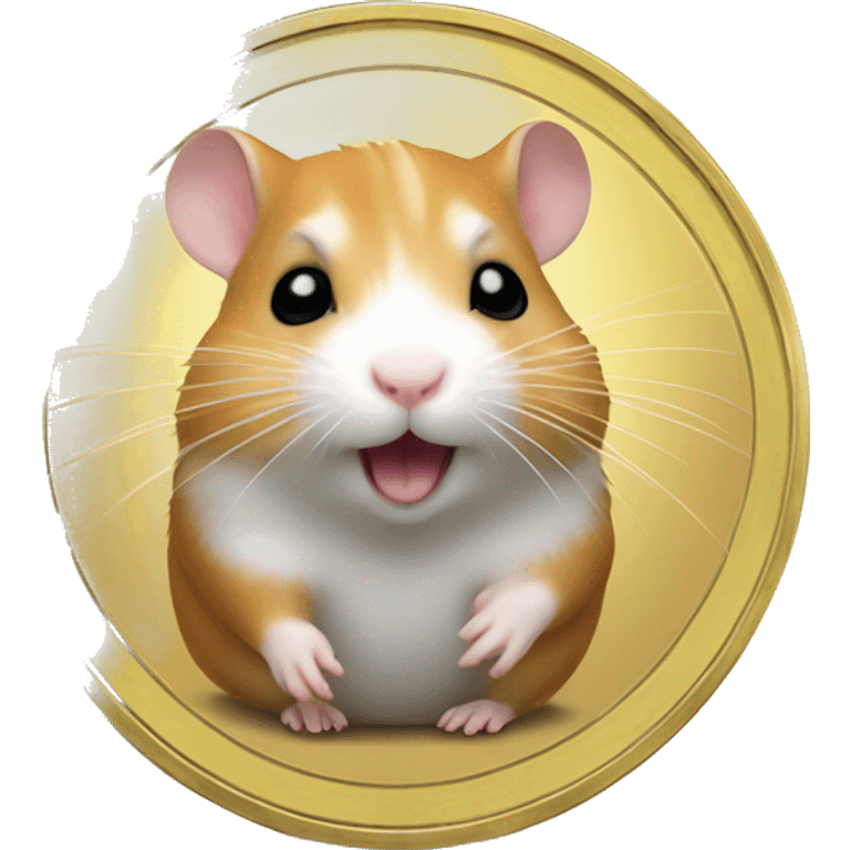 hamster on coin emoji