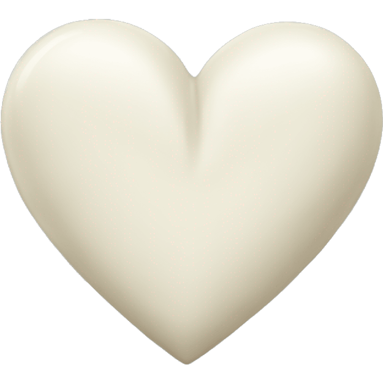 Ivory heart emoji