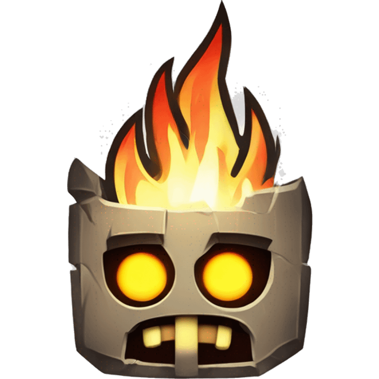 Fire in the  hole Geometry Dash ￼ emoji