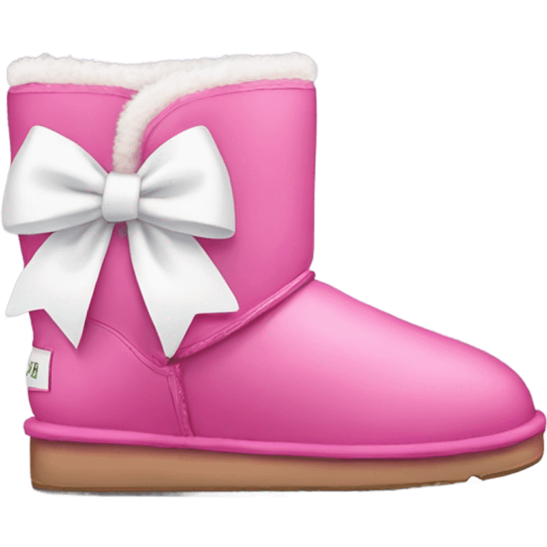 pink uggs with white bows emoji