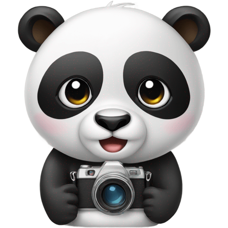 Panda with camera  emoji