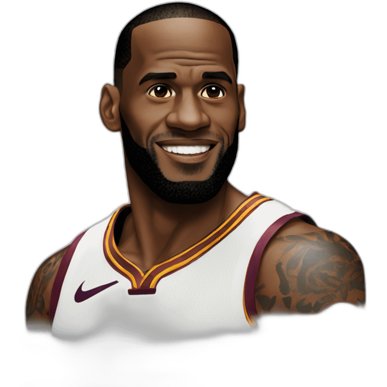 White Lebron James emoji