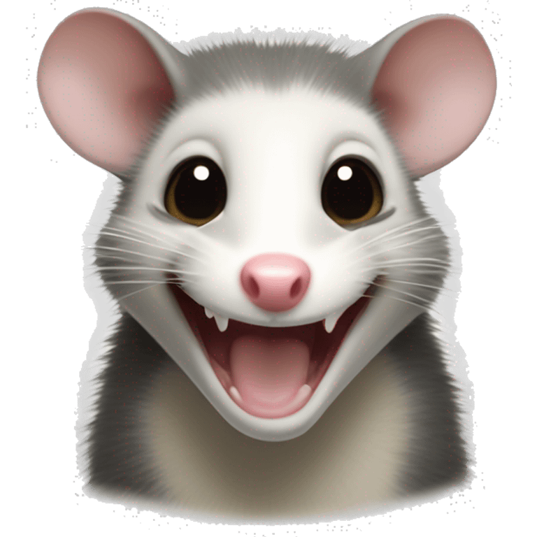 opossum smiling emoji