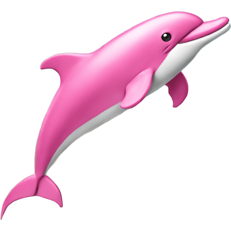 Pink dolphin enjoying college spring break emoji