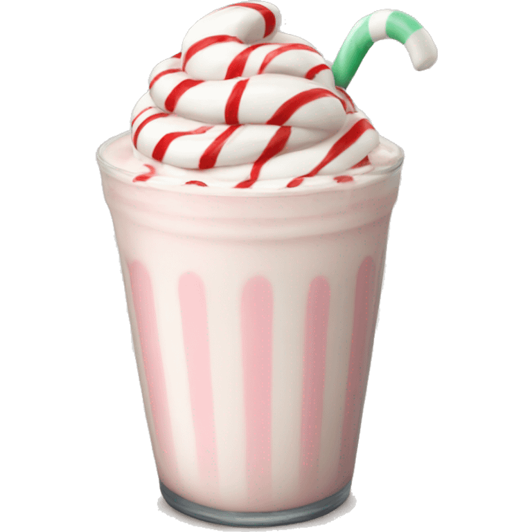 peppermint milkshake emoji