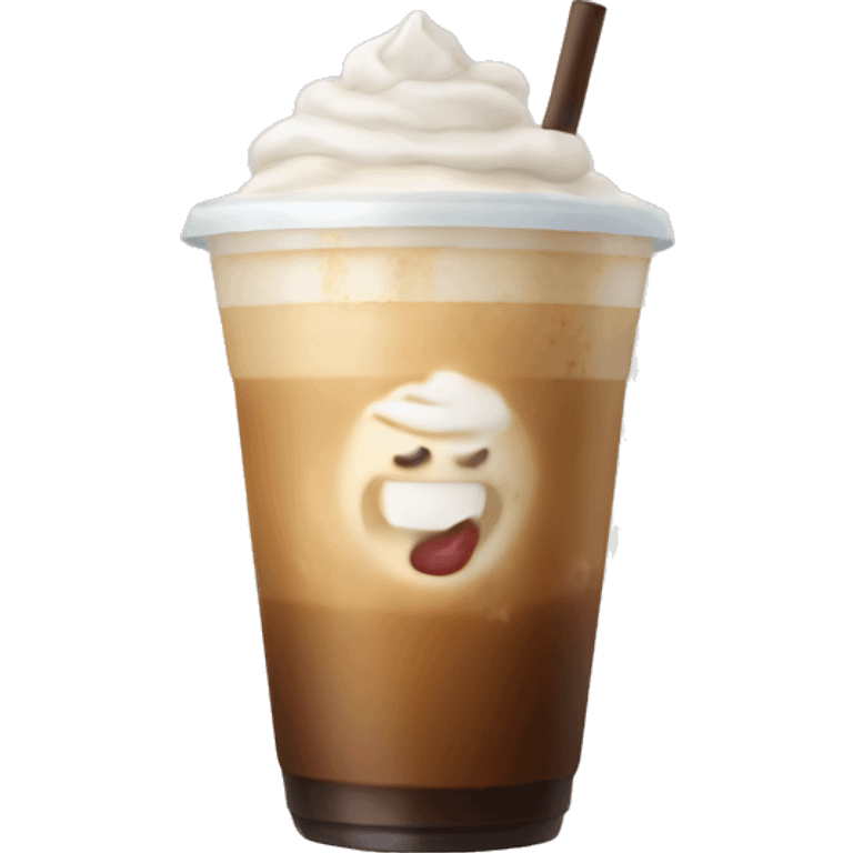 Iced latte emoji