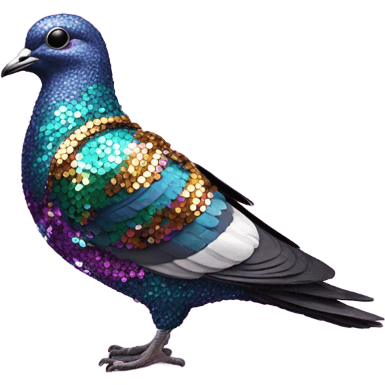 Disco pigeon emoji