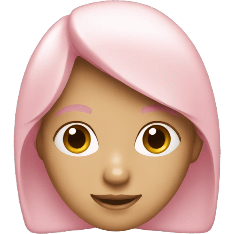 A light pink  emoji