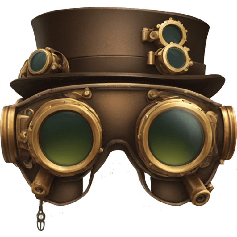 A pair of steampunk goggles emoji