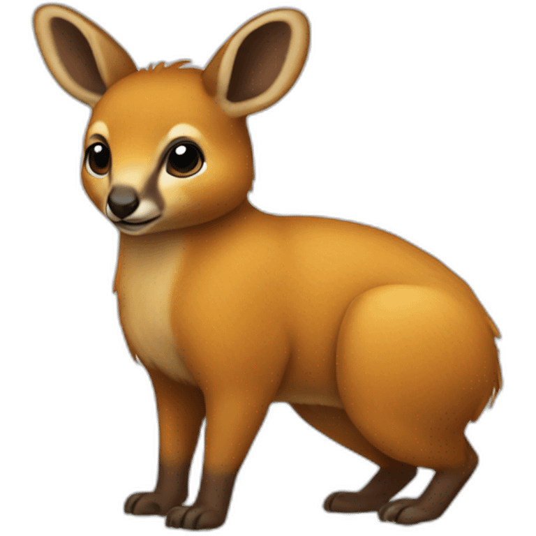 Pudú full body  emoji