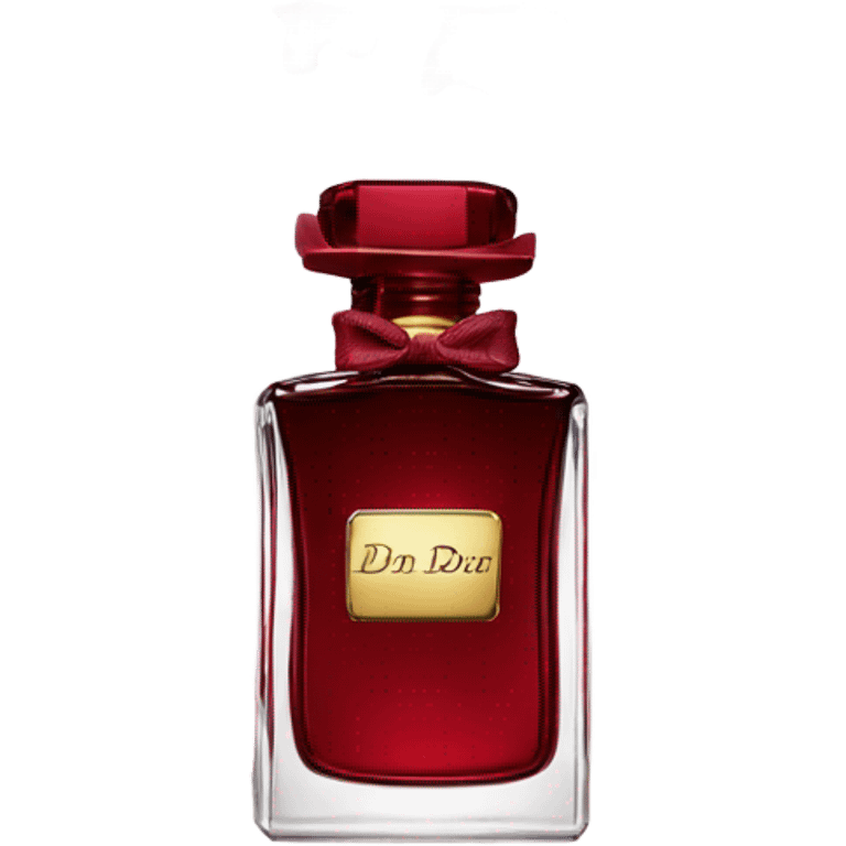 Dark red Dior parfum  emoji