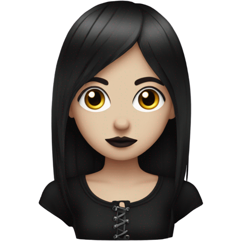 Goth girl emoji