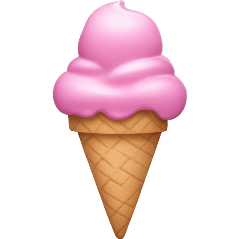 Pink icecream  emoji