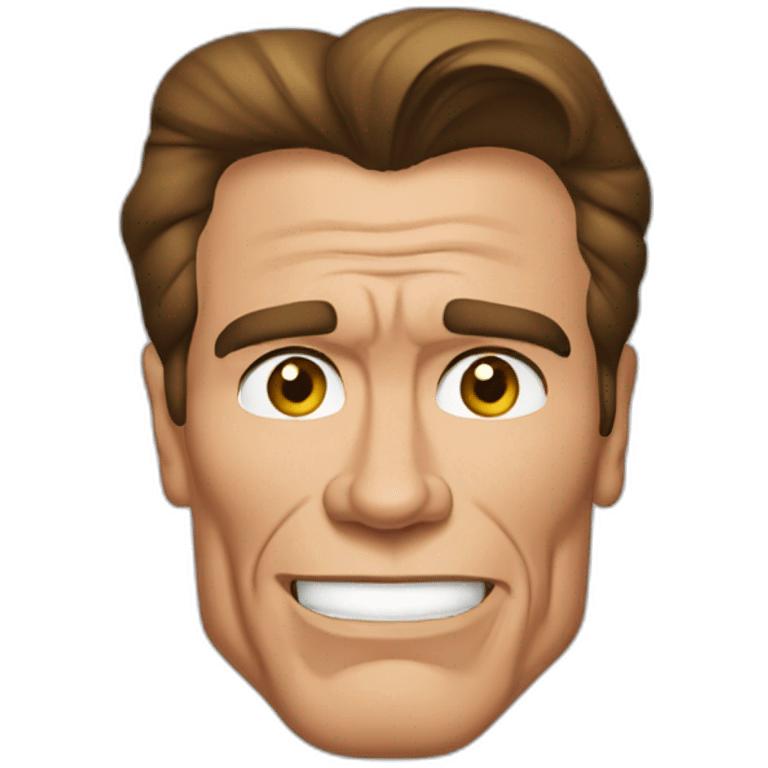 arnold schwarzenegger cartoon wearing henley emoji