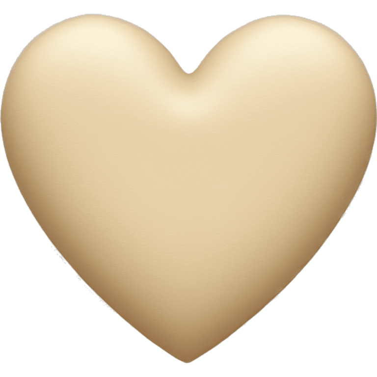 Beige heart  emoji