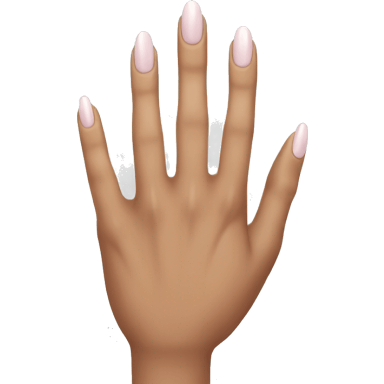 hand with nice nails  emoji