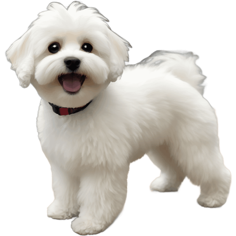 White maltipoo emoji