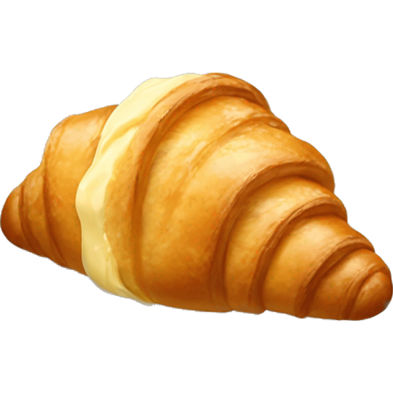 Croissant with butter emoji