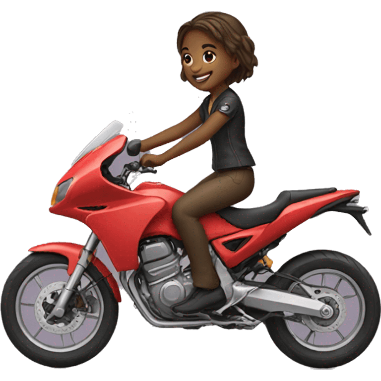 Girl riding emoji