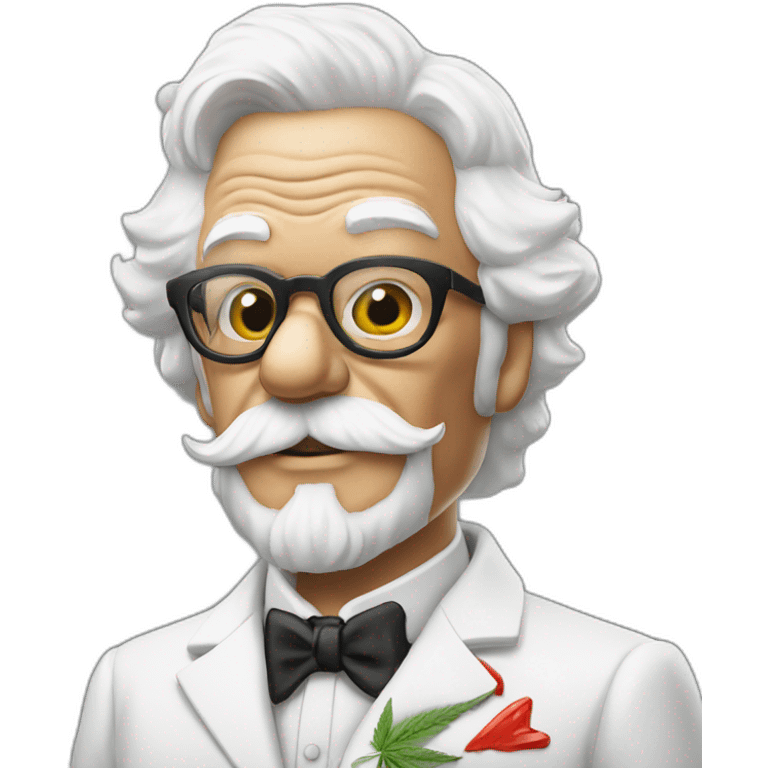 colonel sanders smoking weed emoji