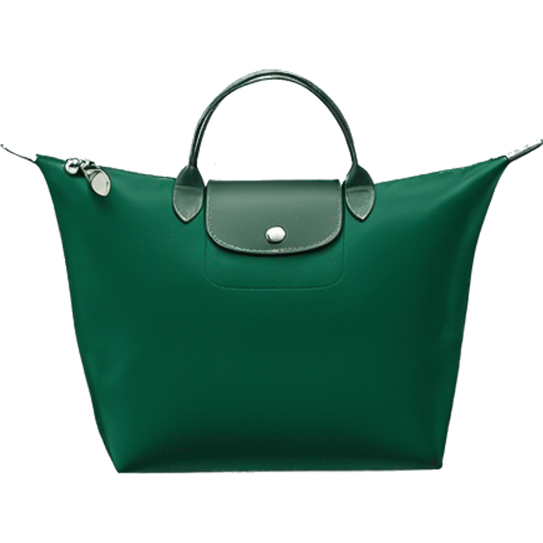 Longchamp dark green without strap  emoji