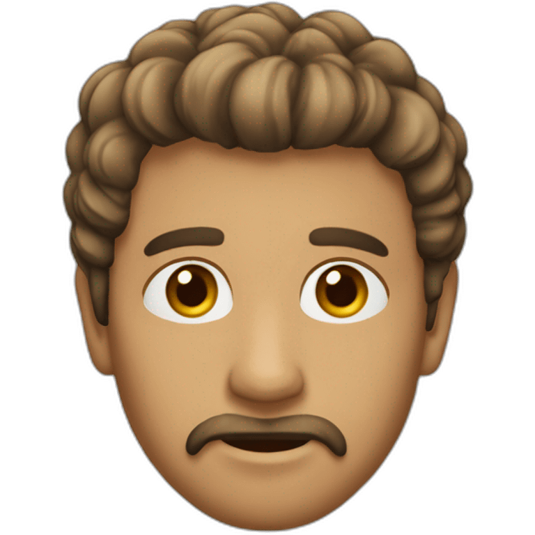 Hombre  pelo castaño corto 50 emoji