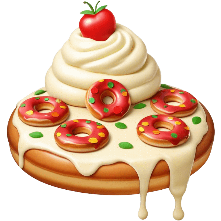 Pizza doughnut ice cream emoji