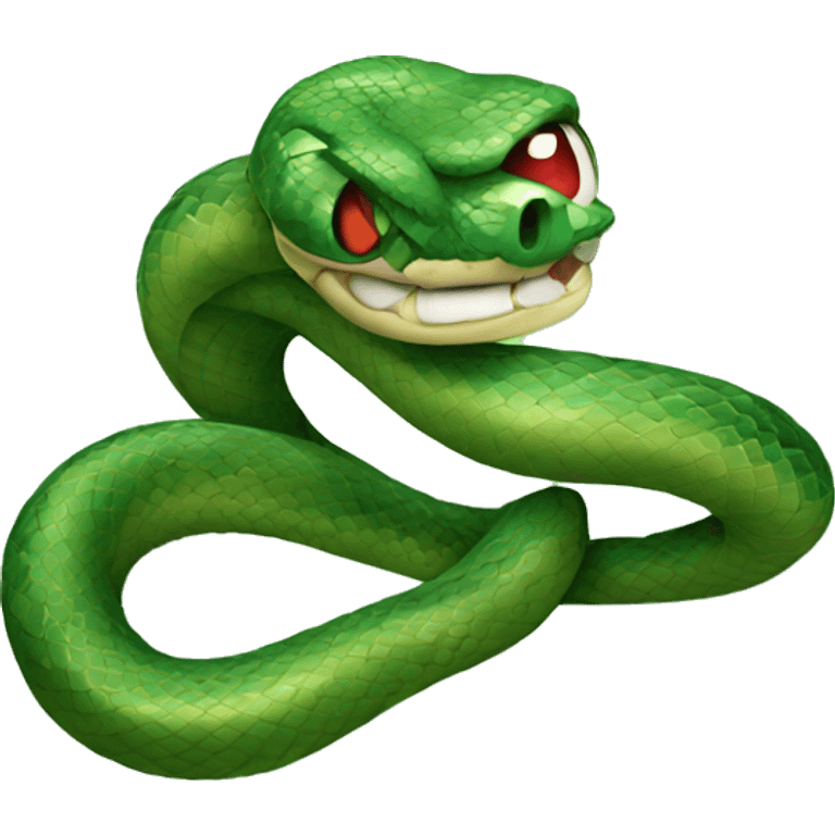 Snake with diamond emoji