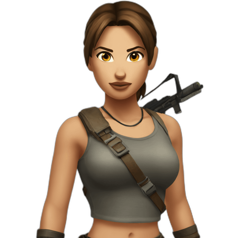 Lara croft emoji