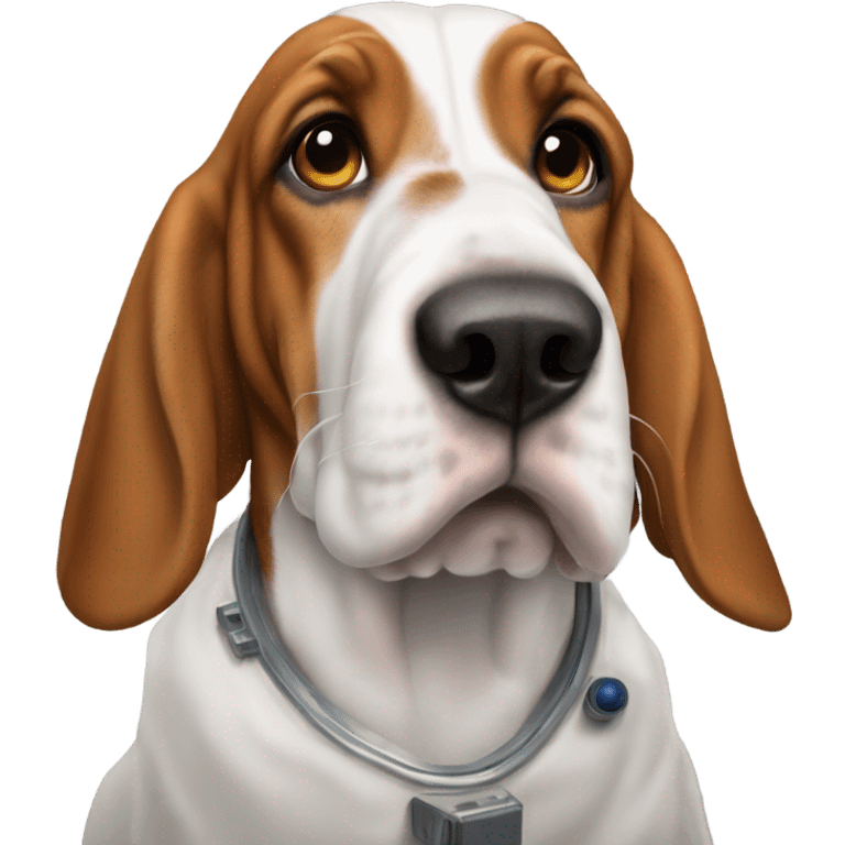 astronauta perro basset houn emoji